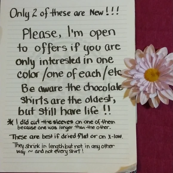 Bundle of 7 Long Sleeve Ladies Tees Sz. 3X - Picture 2 of 13